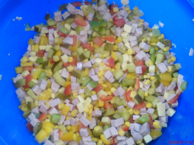 Rezept für Maissalat Maissalat, selbst machen, Rezept, zubereiten